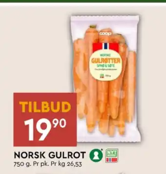 Coop Mega Änglamark gulrøtter tilbud