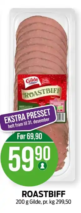 Kiwi Gilde roastbiff tilbud