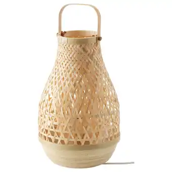 IKEA Misterhult bordlampe, bambus/håndlaget, 36 cm tilbud