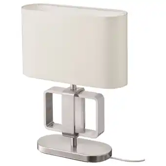 IKEA Uppvind bordlampe, forniklet/hvit, 47 cm tilbud