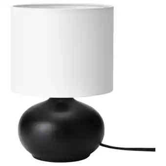 IKEA Tvärfot bordlampe, svart/hvit tilbud
