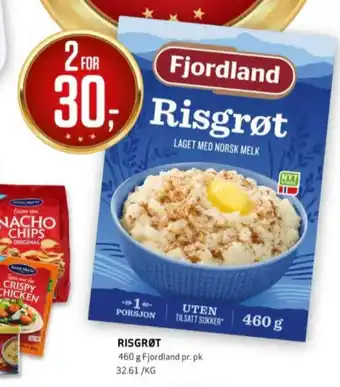 Bunnpris Fjordland risengrøt tilbud