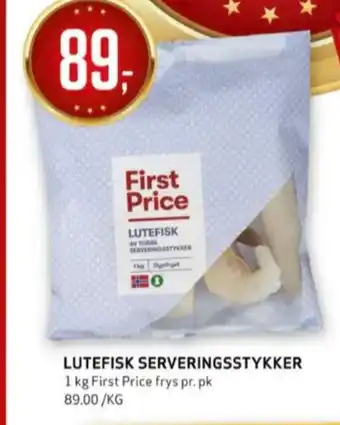 Bunnpris First price lutefisk tilbud