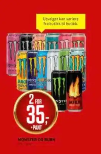 Bunnpris Monster energy energidrikk tilbud