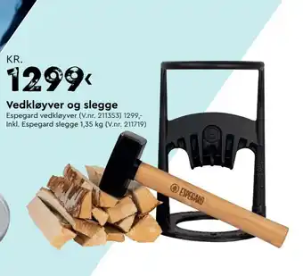 Mekk Vedkløyver og slegge tilbud