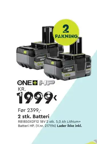 Mekk 2 stk Batteri tilbud