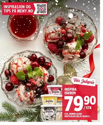 Meny INSPIRA ISKREM tilbud