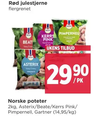 Meny Norske poteter tilbud