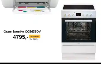 Elkjøp Gram komfyr CC56350V tilbud