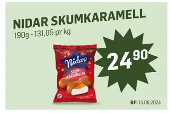 Holdbart Nidar skumkaramell tilbud
