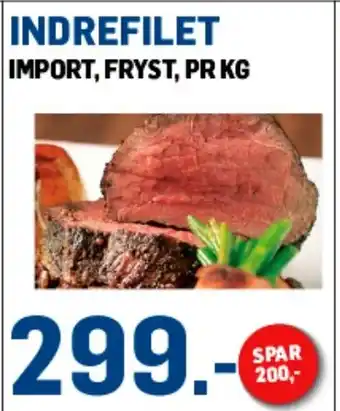 Price Lagerbutikk INDREFILET IMPORT tilbud