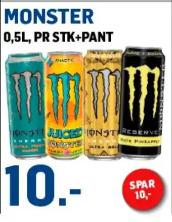 Price Lagerbutikk MONSTER tilbud