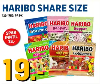Price Lagerbutikk HARIBO SHARE SIZE tilbud