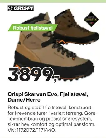 XXL Sport Crispi skarven evo, fjellstøvel, dame/herre tilbud