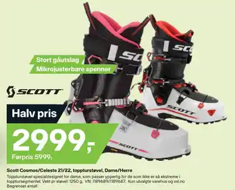 XXL Sport Scott cosmos/celeste 21/22, toppturstøvel, dame/herre tilbud