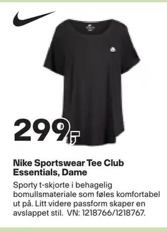 XXL Sport Nike sportswear tee club essentials, dame tilbud