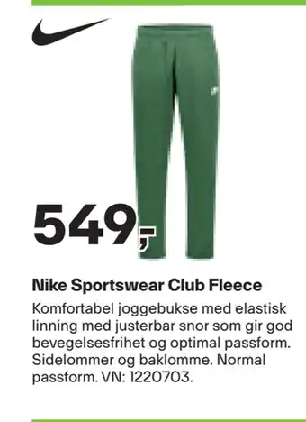 XXL Sport Nike sportswear club fleece tilbud