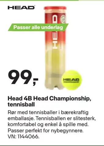 XXL Sport Head 4b head championship, tennisball tilbud