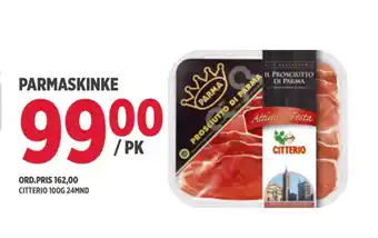 Jacobs Parmaskinke tilbud