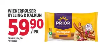 Jacobs Wienerpølser kylling & kalkun tilbud