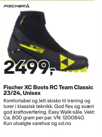 XXL Sport Fischer xc boots rc team classic 23/24, unisex tilbud