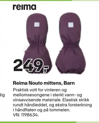 XXL Sport Reima nouto mittens, barn tilbud