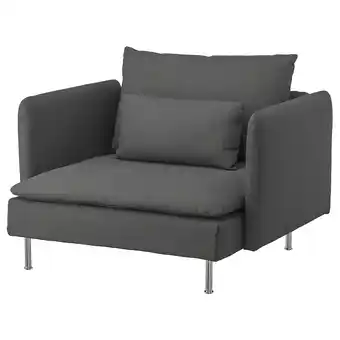 IKEA Söderhamn lenestol, tallmyra mellomgrå tilbud