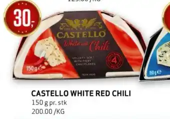 Bunnpris CASTELLO WHITE RED CHILI tilbud
