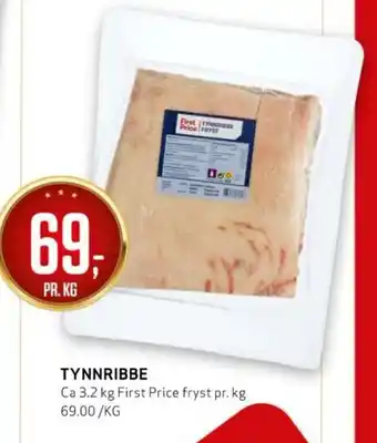 Bunnpris TYNNRIBBE tilbud