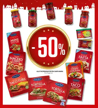 Bunnpris ALLE TACOPRODUKTER FRA SANTA MARIA tilbud