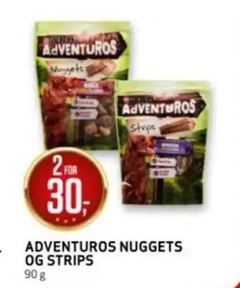 Bunnpris ADVENTUROS NUGGETS OG STRIPS tilbud