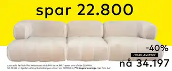 Skeidar Leon sofa tilbud