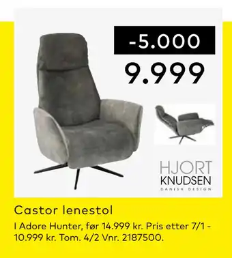 Skeidar Castor lenestol tilbud
