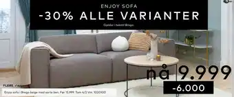 Skeidar Enjoy sofa tilbud