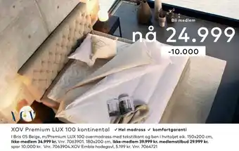 Skeidar Xov premium lux 100 kontinental tilbud