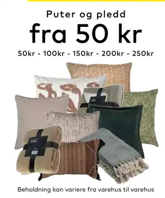 Skeidar Puter og pledd tilbud