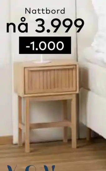 Skeidar Xov bolton nattbord tilbud