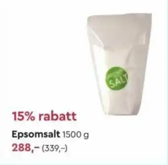 Life Epsomsalt 1500 g tilbud