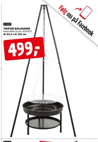 jem & fix Tripod bålpanne tilbud