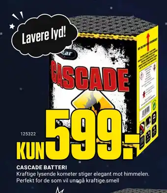Europris Cascade batteri tilbud