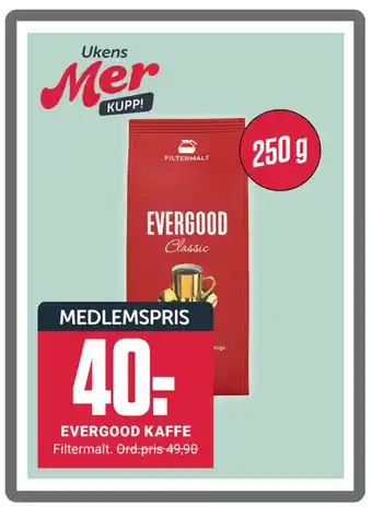 Europris Evergood kaffe tilbud