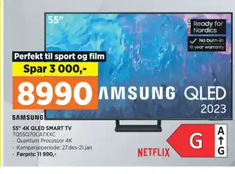 POWER Samsung 55 4k qled smart tv tilbud