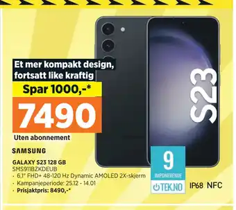 POWER Galaxy s23 128 gb tilbud