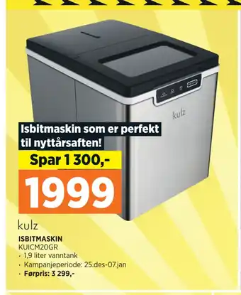 POWER Isbitmaskin tilbud