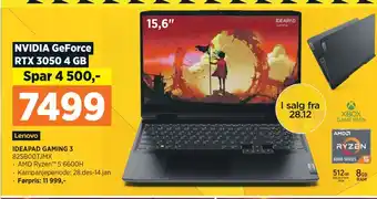 POWER Lenovo ideapad gaming 3 tilbud