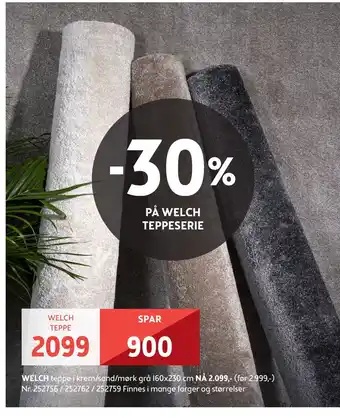 Bohus Welch teppe tilbud