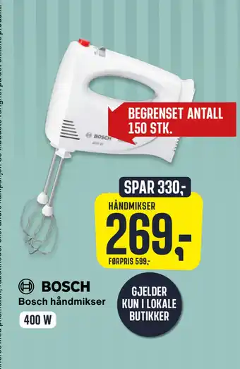 Skousen Bosch håndmikser tilbud