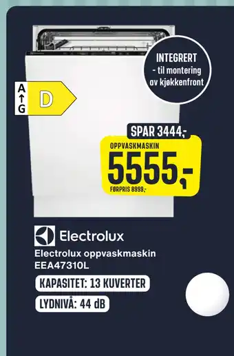 Skousen Electrolux oppvaskmaskin eea47310l tilbud