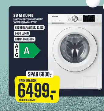 Skousen Samsung vaskemaskin tilbud