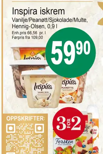 Joker Inspira iskrem tilbud
